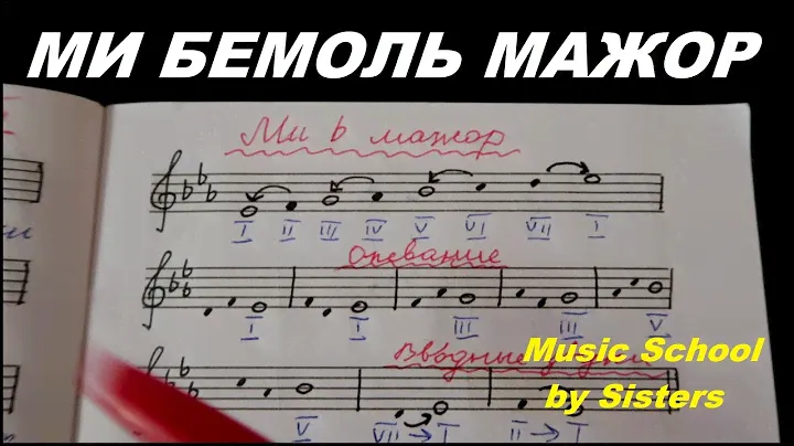 МИ БЕМОЛЬ МАЖОР: КАК РАБОТАТЬ В ГАММЕ? Сольфеджио 3-4 класс. Ступени, тритоны, главные трезвучия, D7
