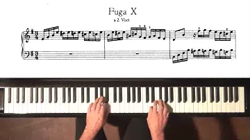 Bach Fugue No.10 at 3 TEMPOS - Well Tempered Clavier, Book 1